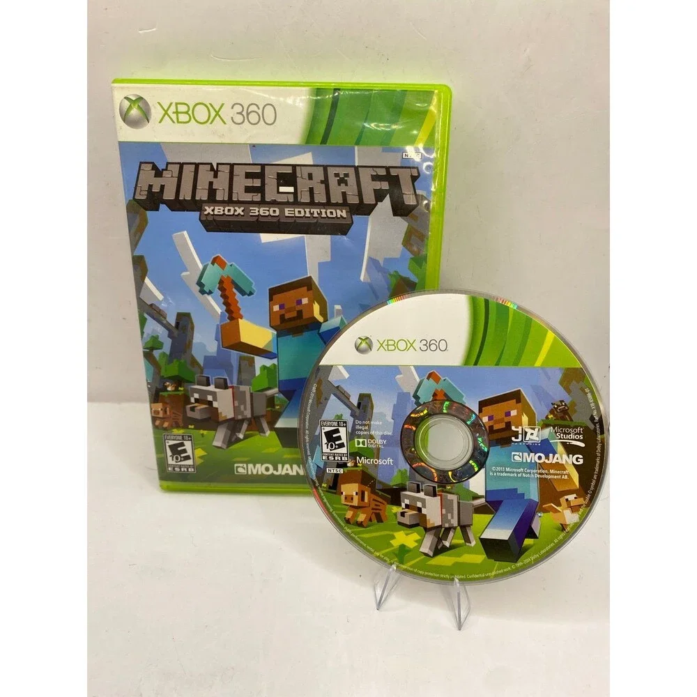 Minecraft: Xbox 360 Edition Microsoft Xbox 360, 2013 Tested Works - Great Disk